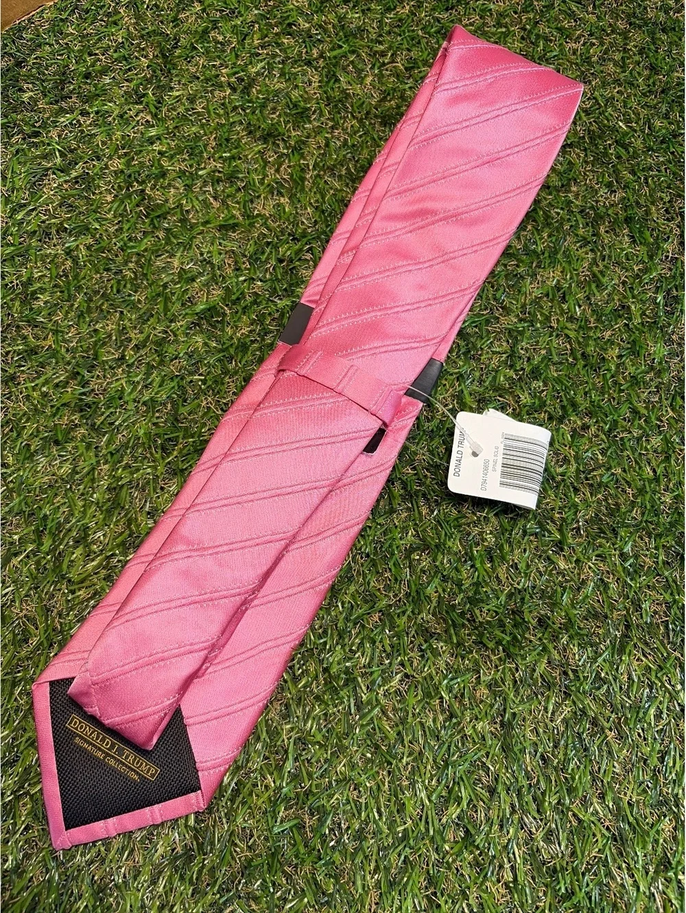Donald J trump Pink Silk Tie